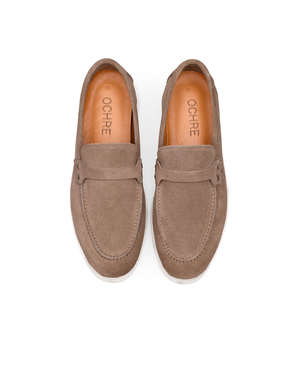 ARNO Bej Hakiki Süet Loafer