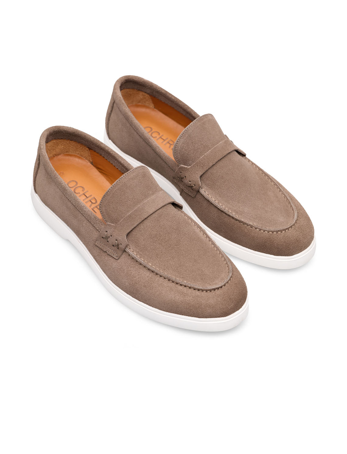 ARNO Bej Hakiki Süet Loafer