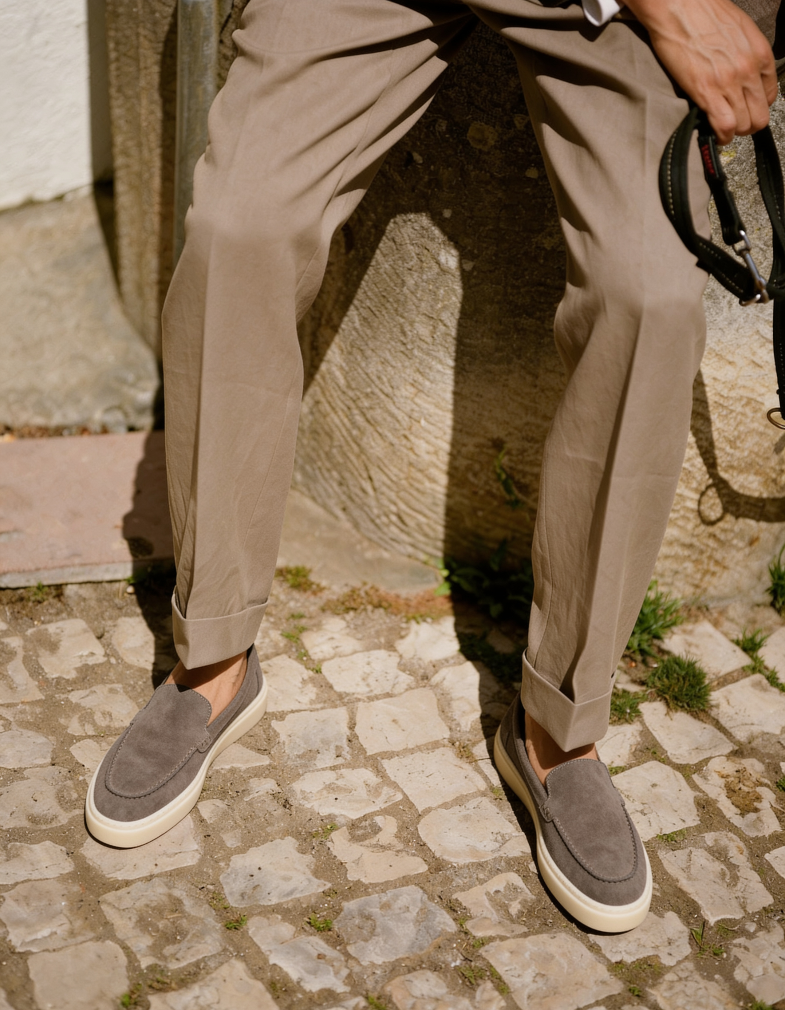 VELOR vizon hakiki süet erkek casual loafer