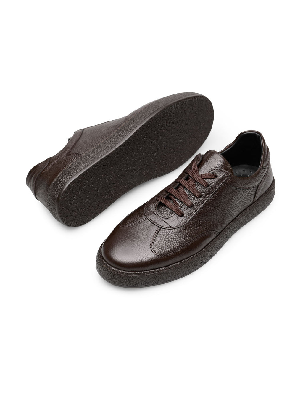 RUNE Kahverengi Hakiki Deri Casual Sneaker