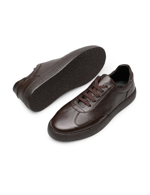 RUNE Kahverengi Hakiki Deri Casual Sneaker