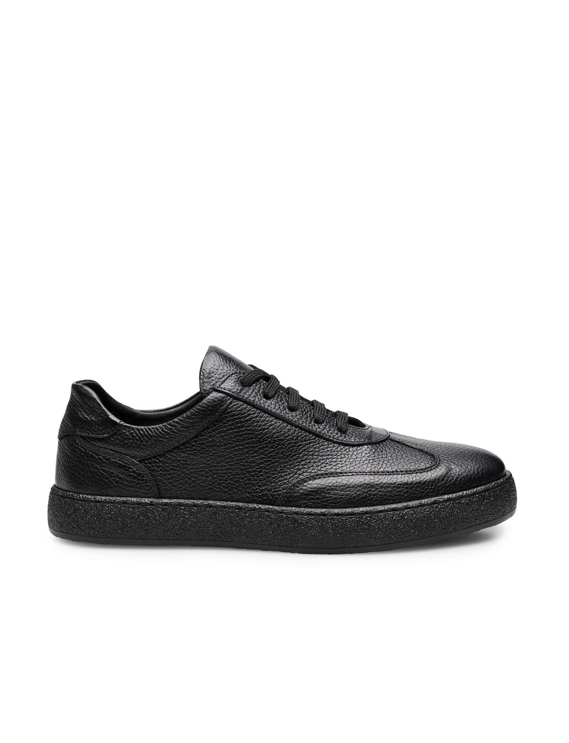 RUNE Siyah Hakiki Deri Casual Sneaker