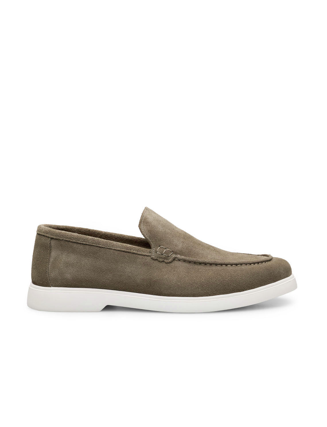 SOLEN Bej Hakiki Süet Loafer