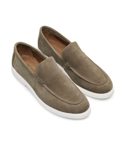 SOLEN Bej Hakiki Süet Loafer