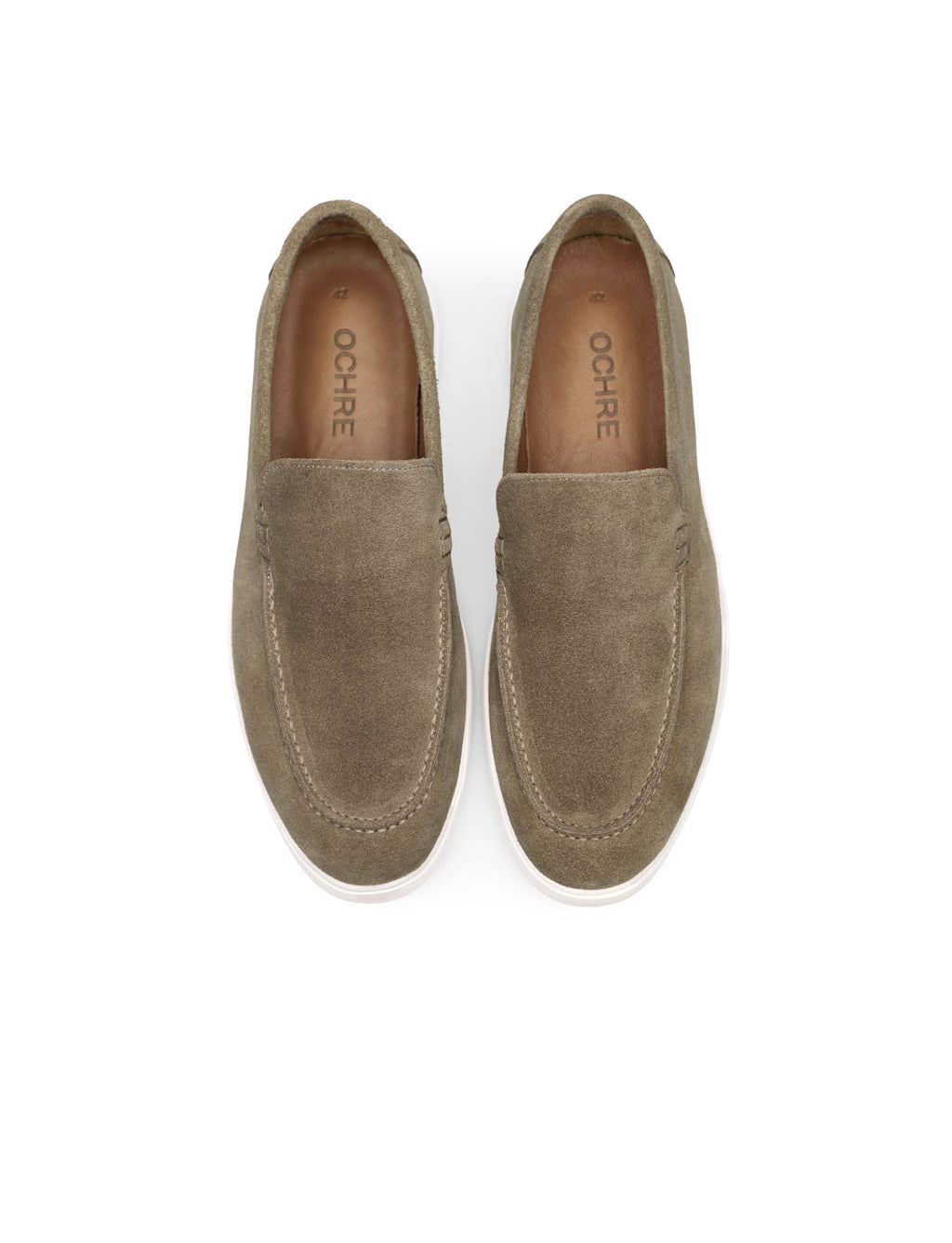 SOLEN Bej Hakiki Süet Loafer
