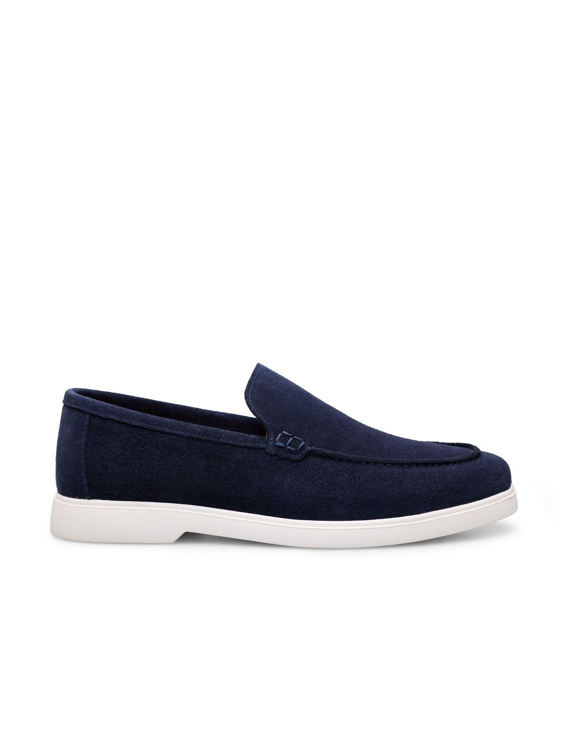 SOLEN Lacivert Hakiki Süet Loafer