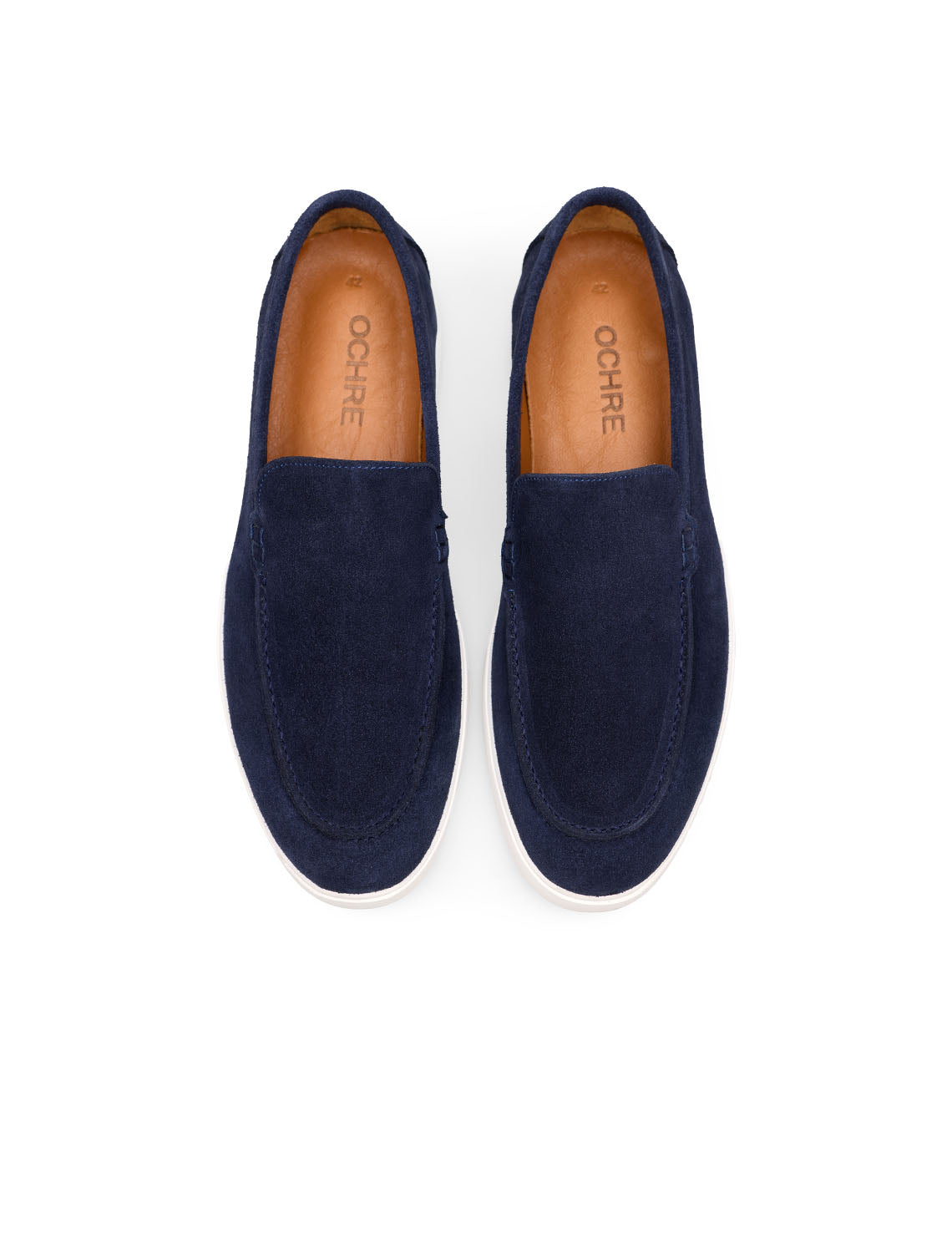 SOLEN Lacivert Hakiki Süet Loafer