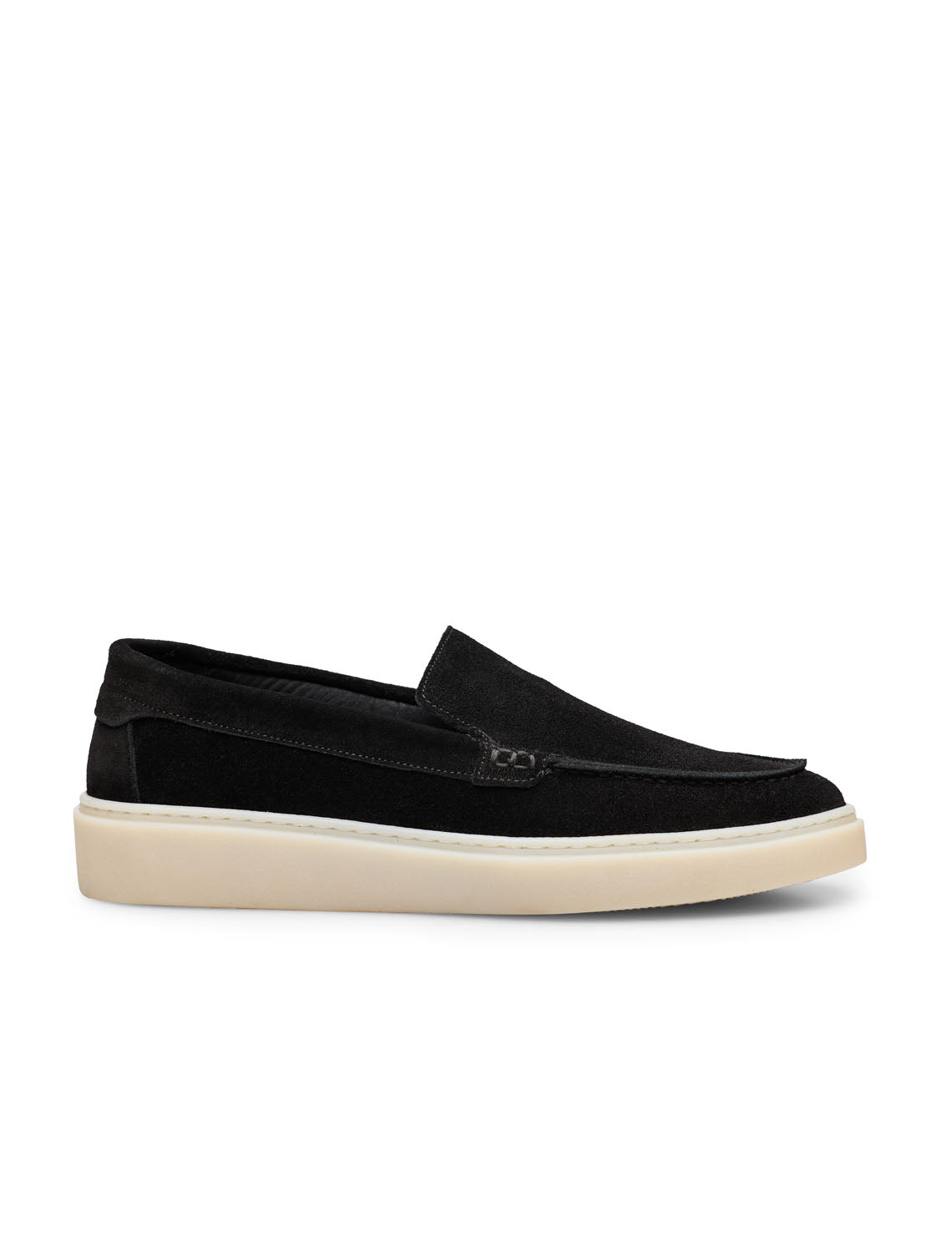 VELOR Siyah Hakiki Süet Casual Loafer