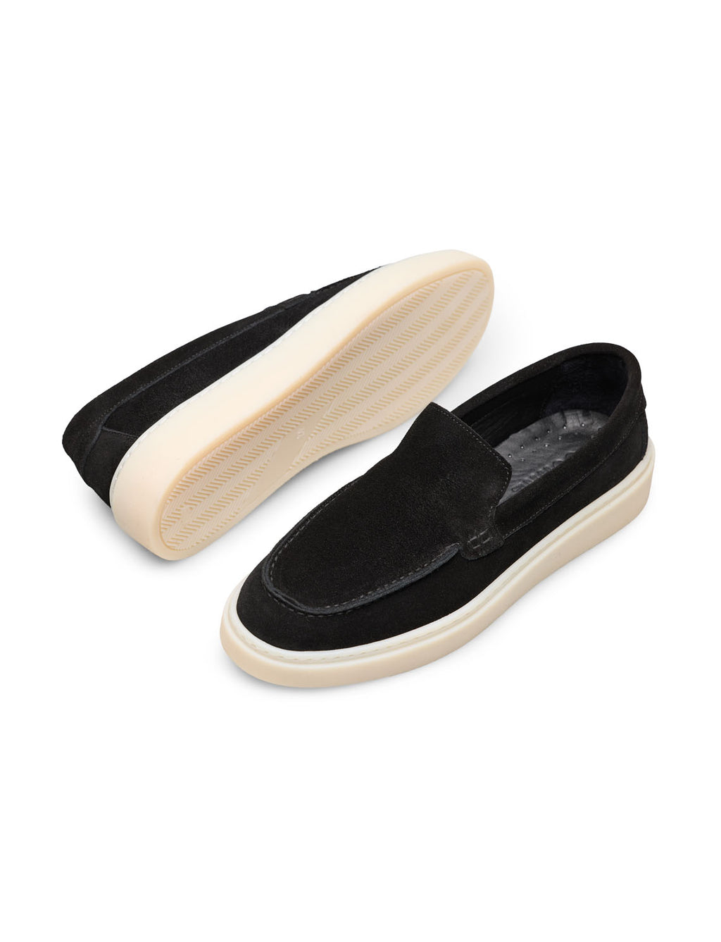 VELOR Siyah Hakiki Süet Casual Loafer