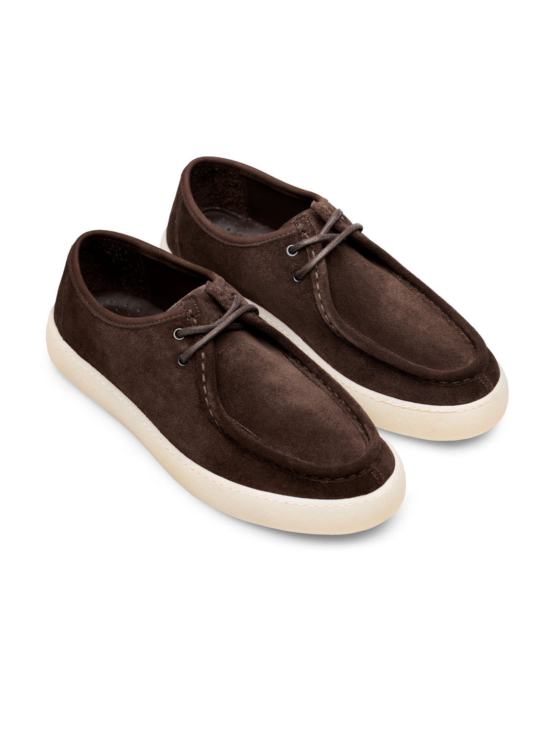 VENTO Kahverengi Hakiki Süet Casual Moc Toe Sisley Ayakkabı