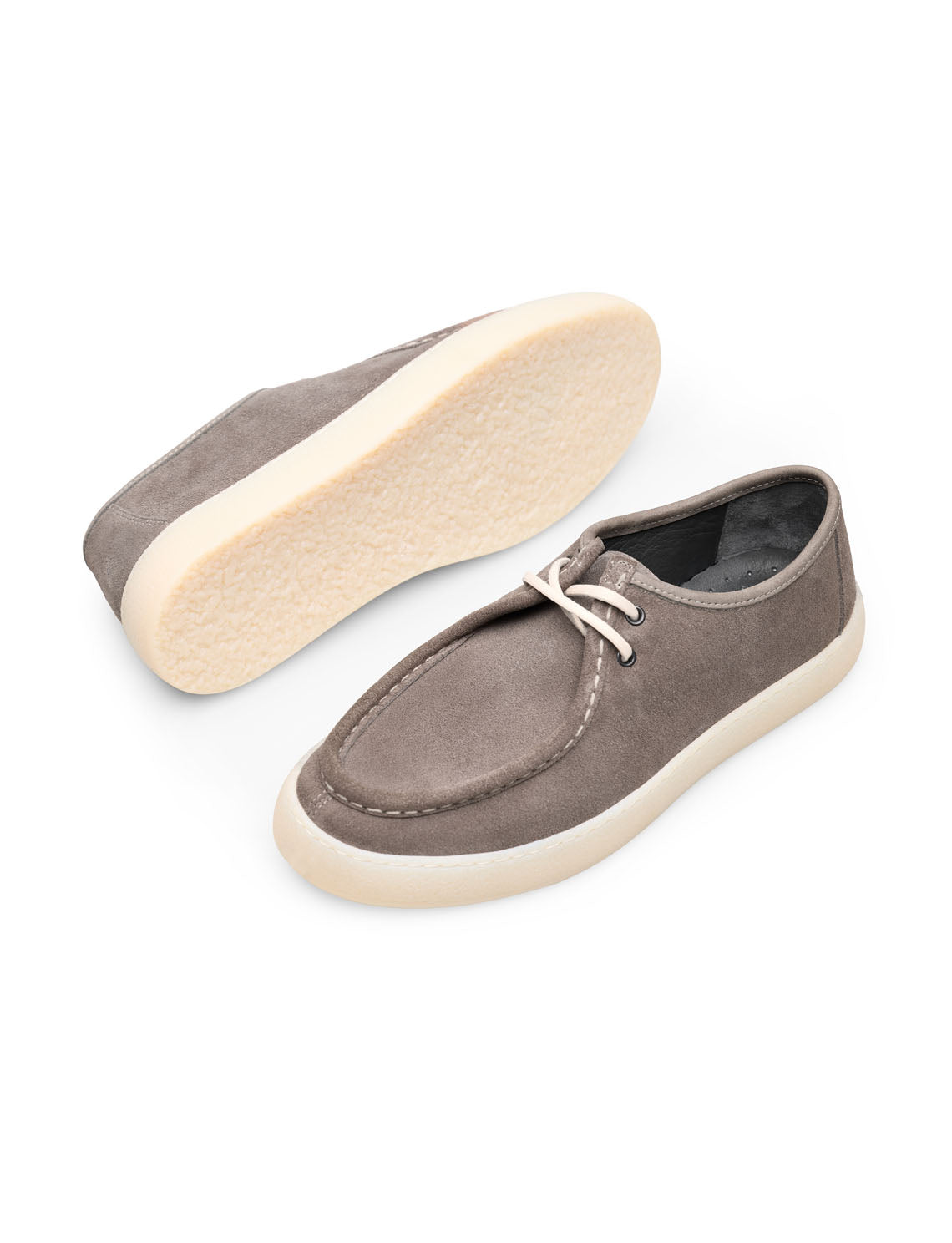 VENTO Vizon Hakiki Süet Casual Moc Toe Sisley Ayakkabı