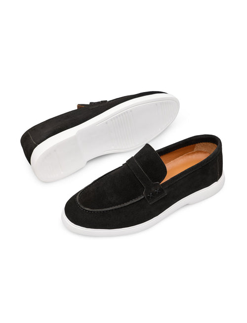 ARNO Siyah Hakiki Süet Loafer